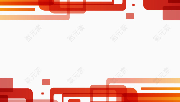时尚商务红色方块矢量图