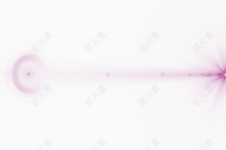 紫色清新光芒光束效果元素