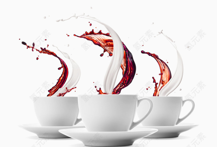 泼洒咖啡饮料广告