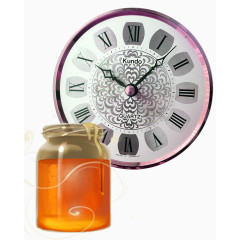 钟表蜂蜜实物素材