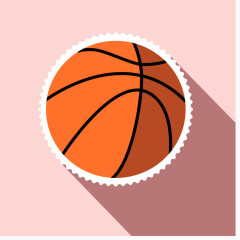 创意球类贴纸矢量素材