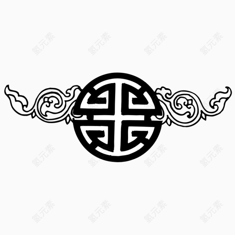 经典民族传统装饰图案纹路画素材