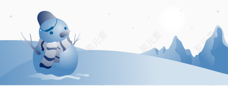 冰天雪地雪人