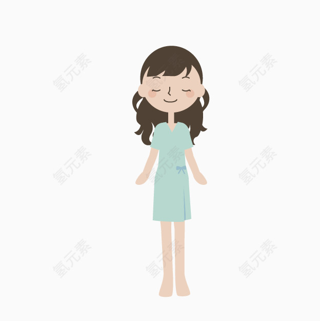 卡通医院隔离服