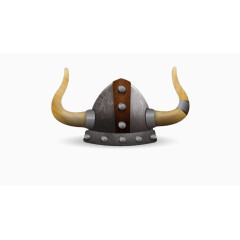 创意维京人头盔矢量素材