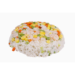 虾仁玉米青豆萝卜香葱拌饭