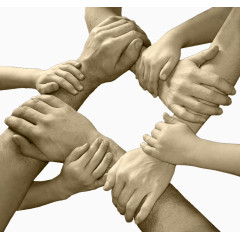 2017相互握着手的家人们的手