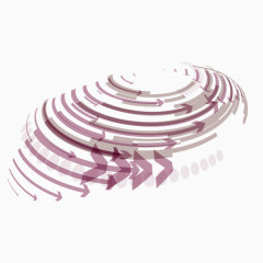 矢量旋转箭头装饰图案