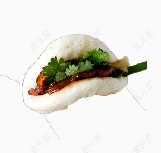 五花肉热夹馍