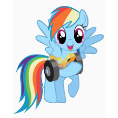 插画 马  可爱 表情  形象