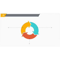 彩色循环箭头PPT模板