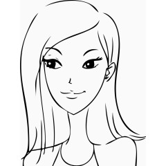 披肩发美女美容美发