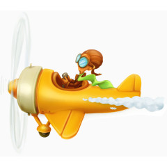 卡通矢量交通工具PNG图