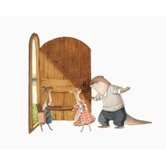 水獭搬家小鹿来看