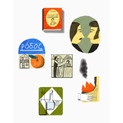 卡通日常用品元素