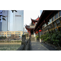 成都安顺廊桥自然风景