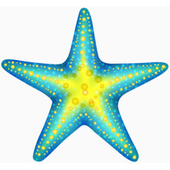 夏季鲜艳海星免抠素材