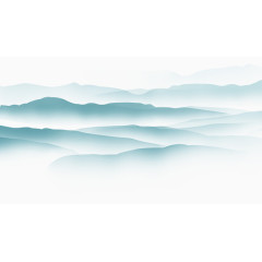 中国风水墨大山