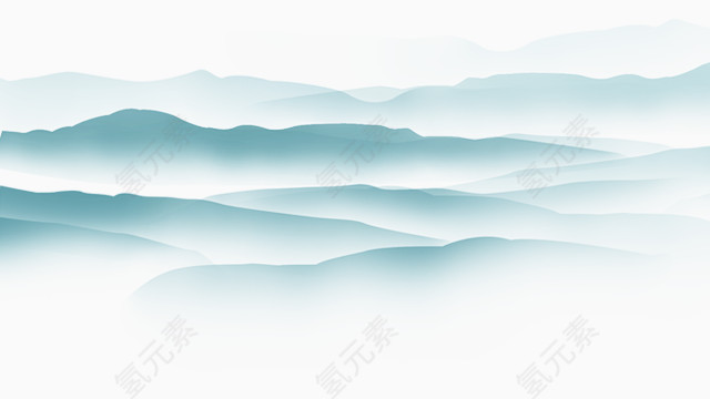 中国风水墨大山