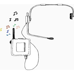 免抠素材听音乐图片