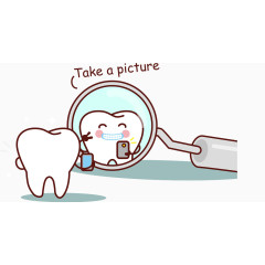 创意牙齿矢量图