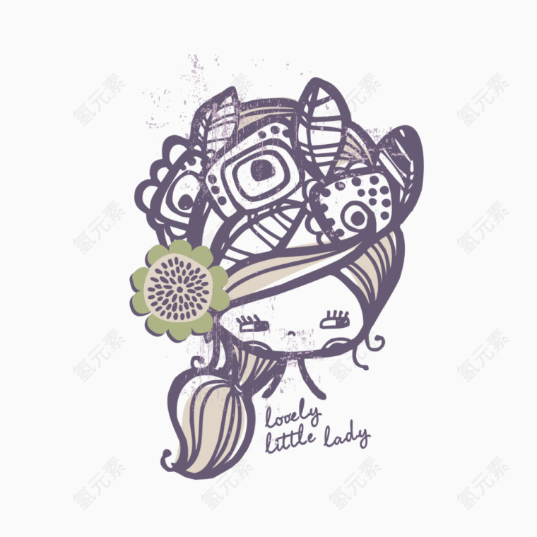 可爱卡通图文结合