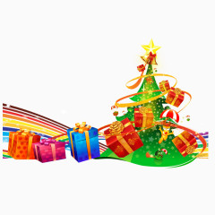 圣诞树跟圣诞礼物的完美结合