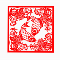 年年有余的喜庆剪纸