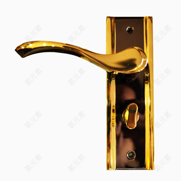 金色电镀大门门锁