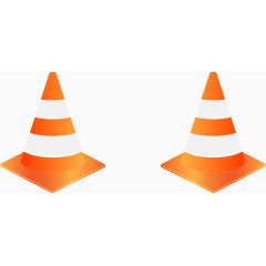 施工地提示用具矢量图