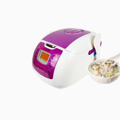 紫色多功能电饭煲