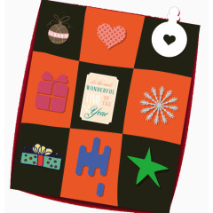 圣诞礼物和五角星