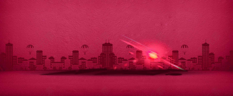 红色 建筑物 背景