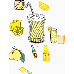 柠檬冰镇饮料
