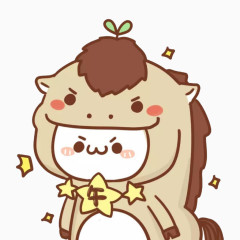 卡通装饰长草颜团子