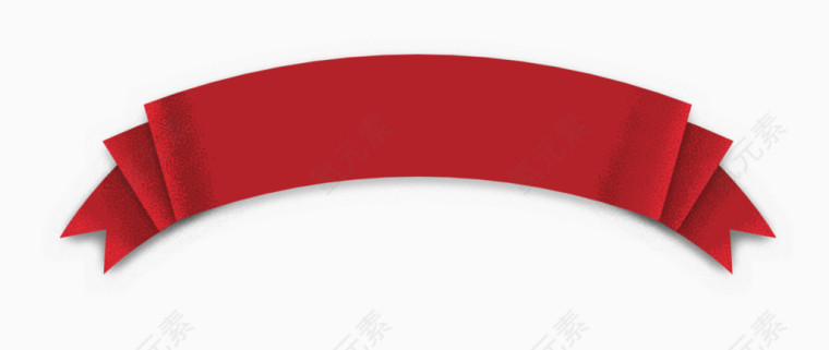 红色布条装饰