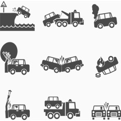 交通意外碰撞场景