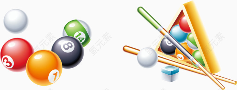 矢量桌球游戏