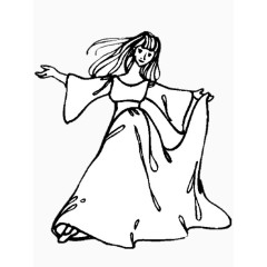 敞开怀抱的圣洁女士