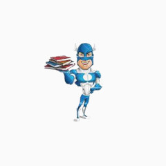 手绘卡通可爱英雄