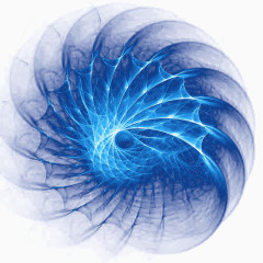 蓝色光效旋转素材