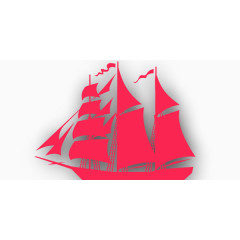 剪纸纸船