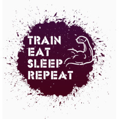 墨迹肌肉男人标签