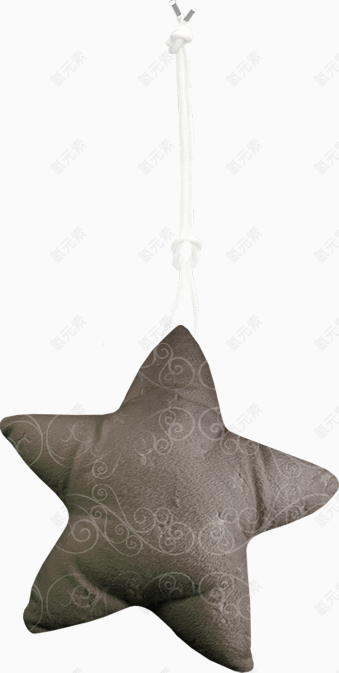 吊着的五角星抱枕