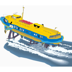 航行的轮船素材图片