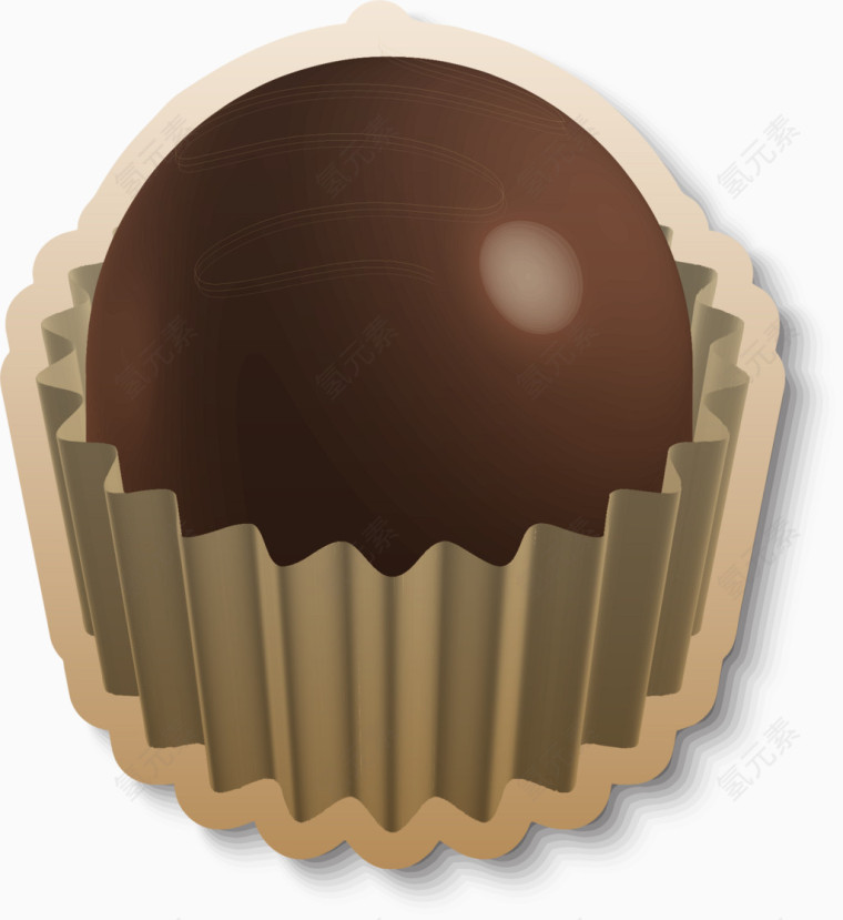 纸杯巧克力球图案