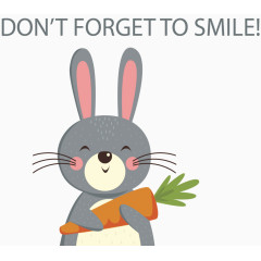 抱着胡萝卜的兔子