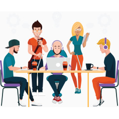 项目小组讨论图.