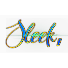 蓝色黄边的英文艺术字