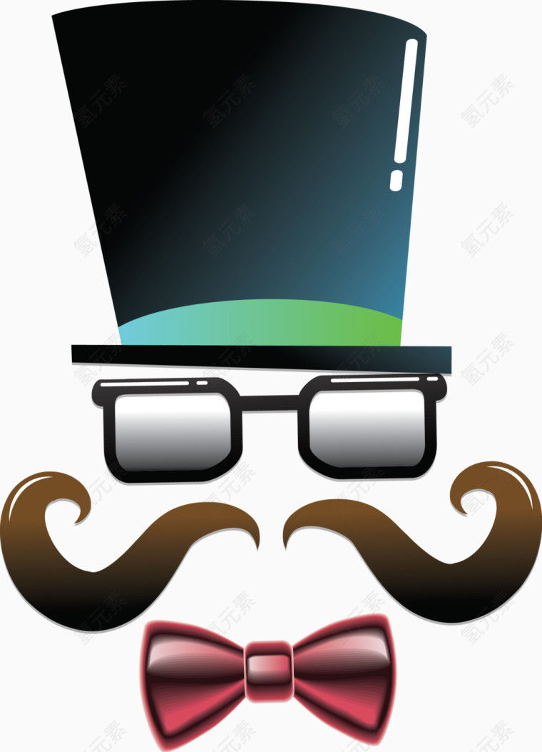 父亲节装饰元素